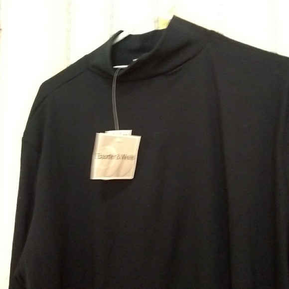 Deep Navy Turtleneck 3X Baxter Wells - Picture 3 of 5